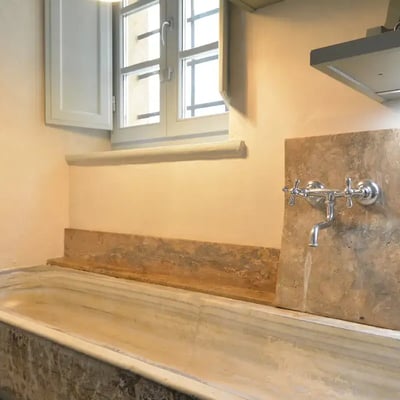 Marble kitchen sink