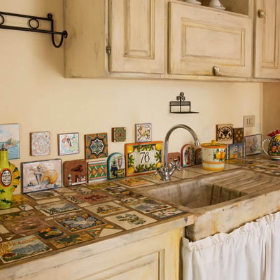 Kitchen in Vinaia