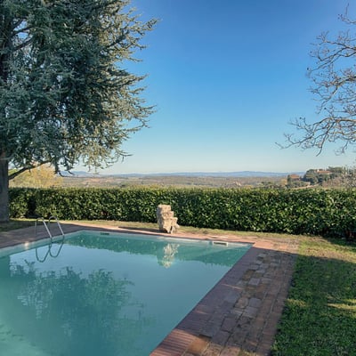 Fienile | Elegant Siena Villa for 10 with Fenced Saltwater Pool and Spa