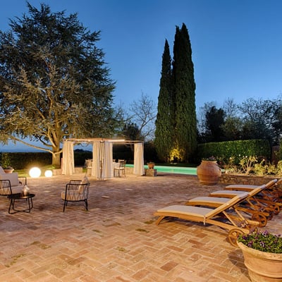 Fienile | Elegant Siena Villa for 10 with Fenced Saltwater Pool and Spa