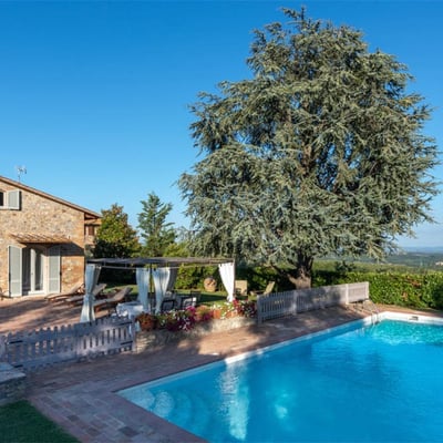 Fienile | Elegant Siena Villa for 10 with Fenced Saltwater Pool and Spa