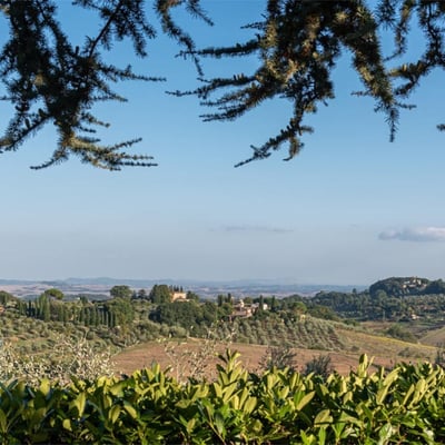 Fienile | Elegant Siena Villa for 10 with Fenced Saltwater Pool and Spa