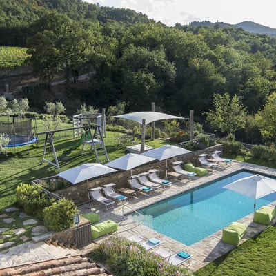Pian di Radda | Luxury Villa for 12 with pool, gym & sauna