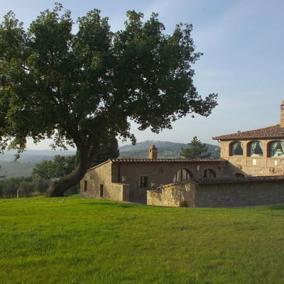 Podere Enea | Country House and Pool with views of Pienza