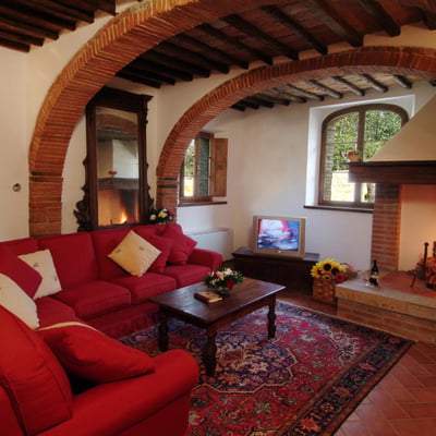 Podere Enea | Country House and Pool with views of Pienza