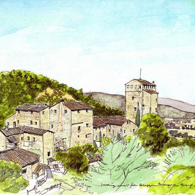 Stigliano: Tower Three | Apartment in a medieval Sienese tower