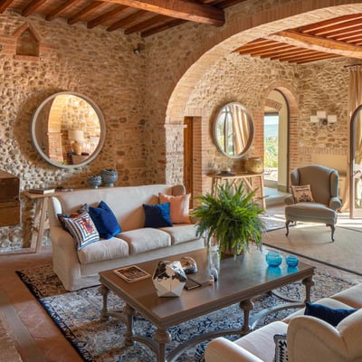 Bonazza | Chianti Villa for 20 with 650m² Wellness Center and Vineyard Views