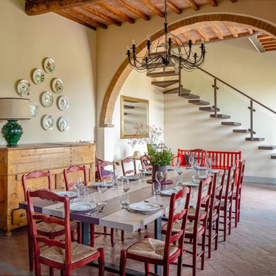 Bonazza | Chianti Villa for 20 with 650m² Wellness Center and Vineyard Views