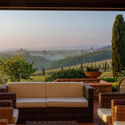 Bonazza | Chianti Villa for 20 with 650m² Wellness Center and Vineyard Views