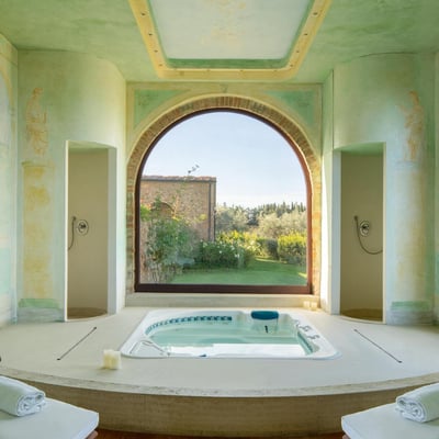 Bonazza | Chianti Villa for 20 with 650m² Wellness Center and Vineyard Views