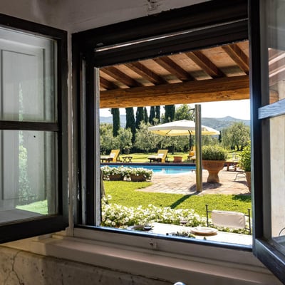 Podere Gregorio | 14th Century Three-House Chianti Estate for 22 with Pool and Cypress Avenue