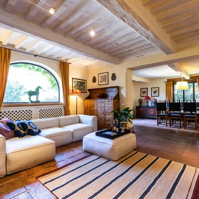 Podere Gregorio | 14th Century Three-House Chianti Estate for 22 with Pool and Cypress Avenue