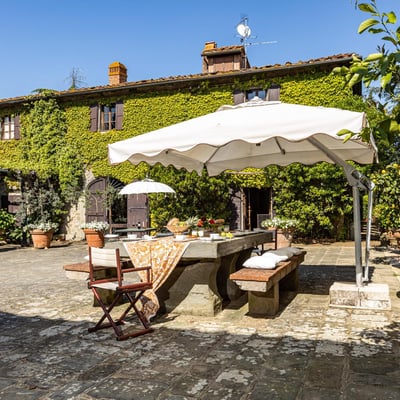 Podere Gregorio | 14th Century Three-House Chianti Estate for 22 with Pool and Cypress Avenue