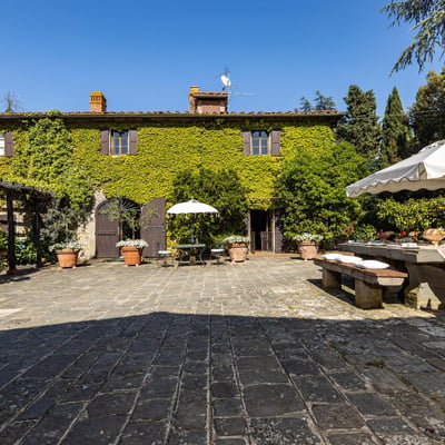Podere Gregorio | 14th Century Three-House Chianti Estate for 22 with Pool and Cypress Avenue