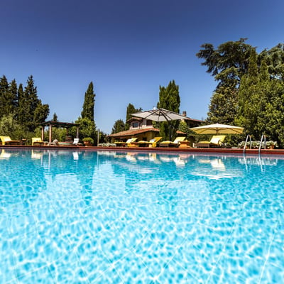 Podere Gregorio | 14th Century Three-House Chianti Estate for 22 with Pool and Cypress Avenue