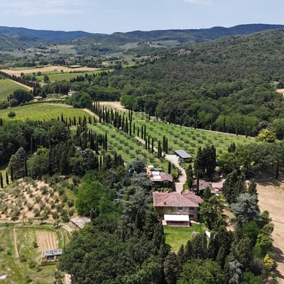 Podere Gregorio | 14th Century Three-House Chianti Estate for 22 with Pool and Cypress Avenue