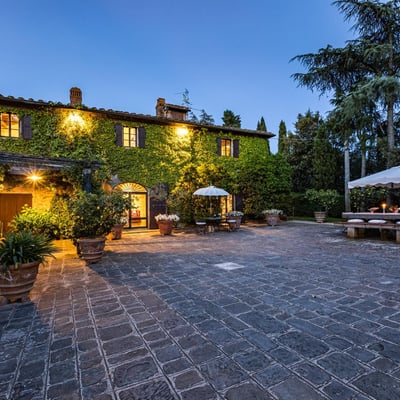Podere Gregorio | 14th Century Three-House Chianti Estate for 22 with Pool and Cypress Avenue