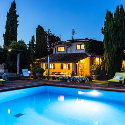 Podere Gregorio | 14th Century Three-House Chianti Estate for 22 with Pool and Cypress Avenue