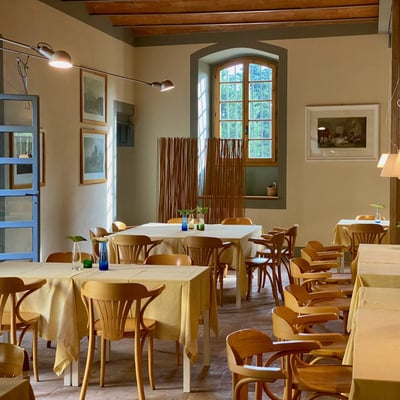 There is a restaurant on the estate
