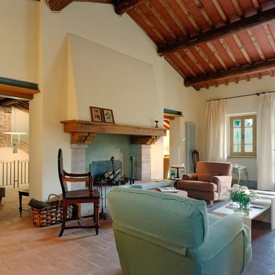 Living room in Capriata