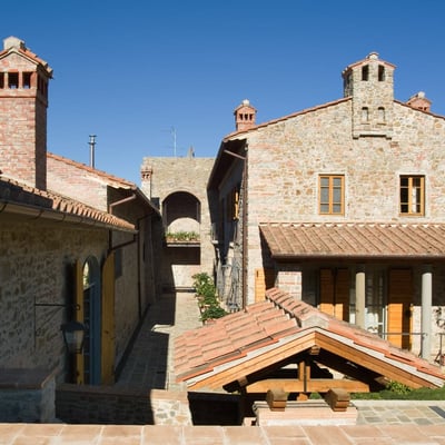 Terrazzino is the villa on the left of Portico, and is entered from a path on the right of Portico