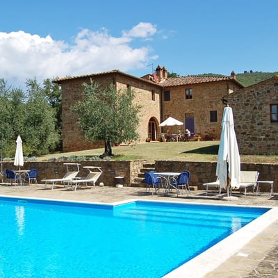 Valdambra | Historic Monastery Farm Estate for 10-16: Three Apartments with Exclusive Pool Near Arezzo