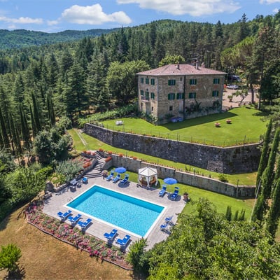 Villa di Monterchi | 18th-Century Palazzo on 60 Acres with Private Lake