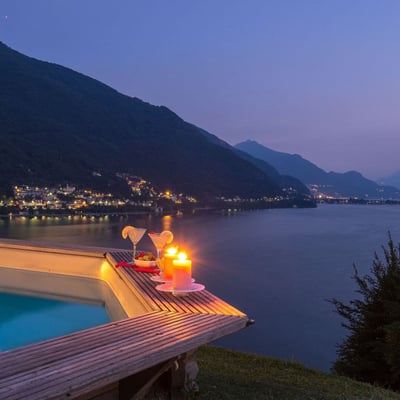 Archimede | Modernist villa with Pool and Jacuzzi on Lake Como