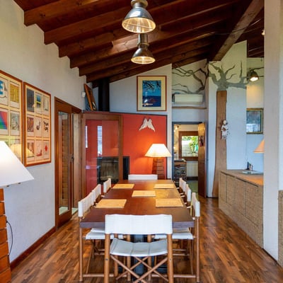 Ispirata | Modernist villa with a private beach on Lake Maggiore