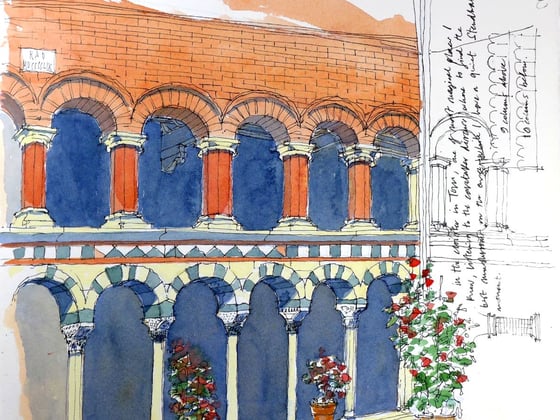 The mysterious cloister of Torri