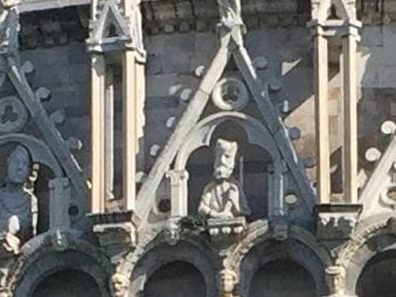 Who built the leaning Tower of Pisa