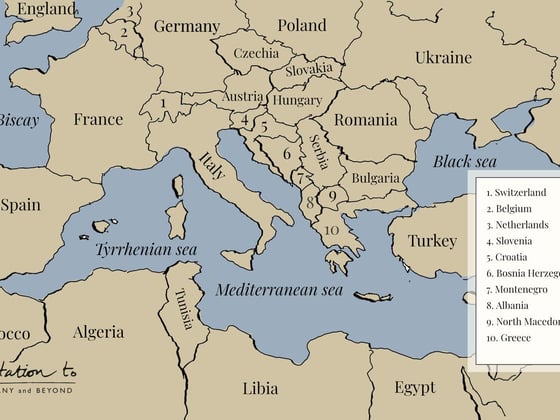 Where is Italy on a map?