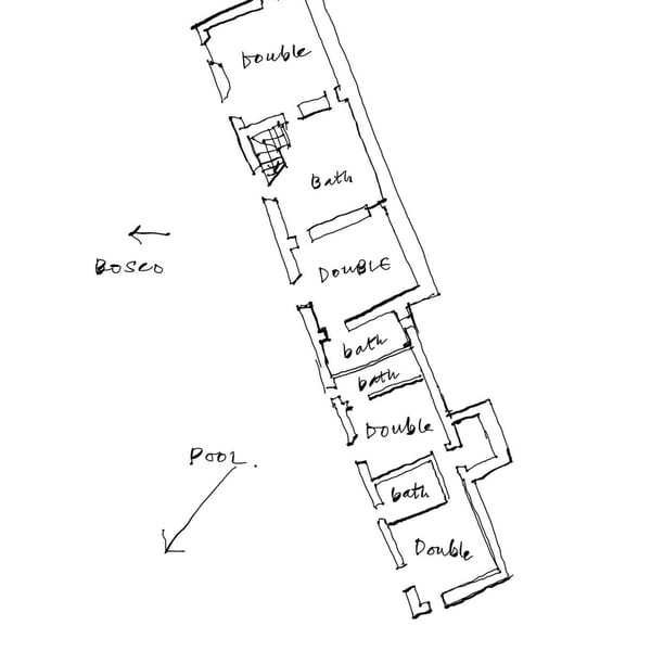 The ground floor of Fagiano. You would have the two doubles at the top of the plan.