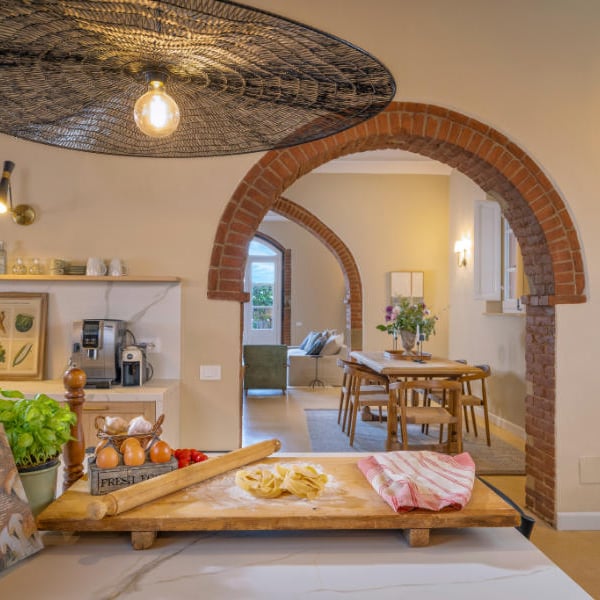 The kitchen is perfect for cooking classes