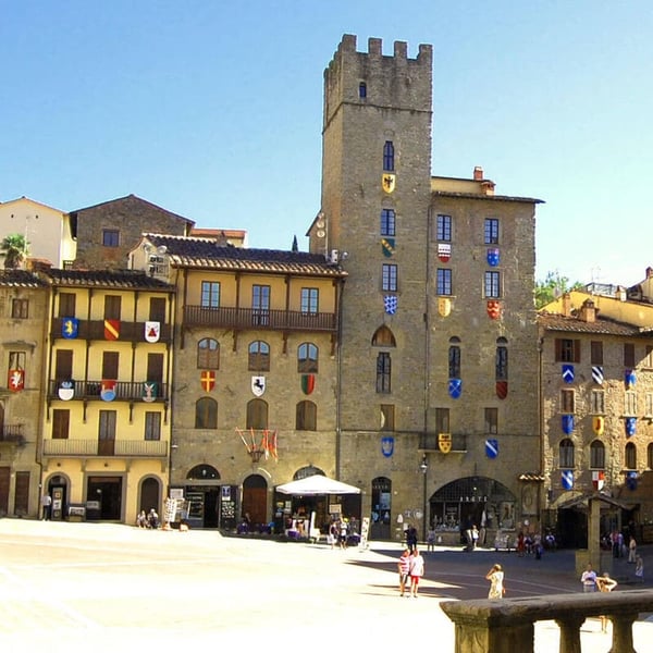 The Piazza Grande of Arezzo is definitely worth a visit