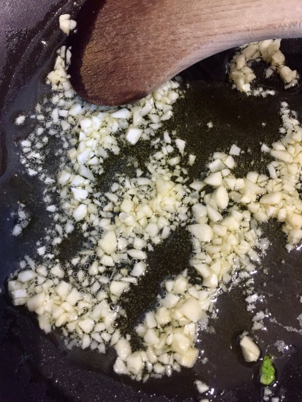Chopping Garlic