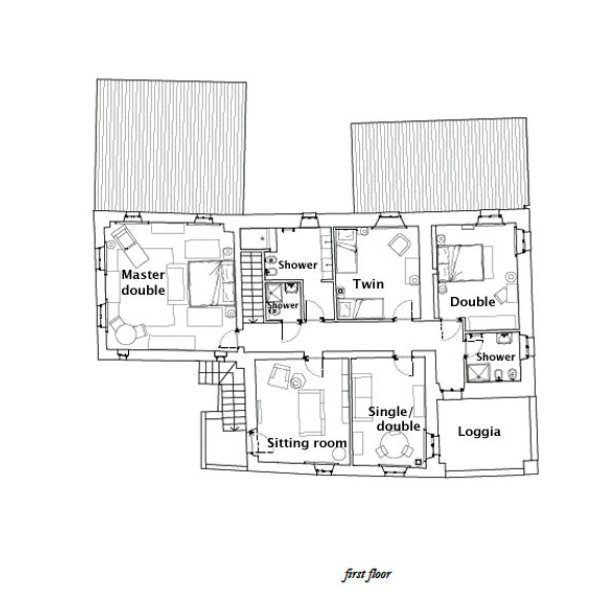 First floor plan of Amorosa