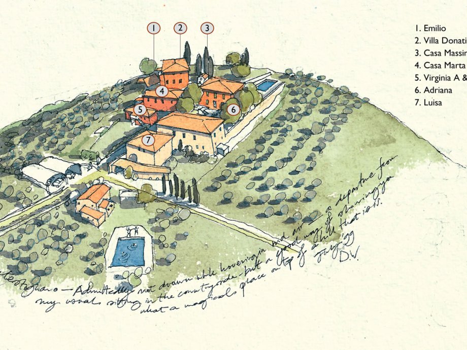 What is a Tuscan hamlet or borgo?