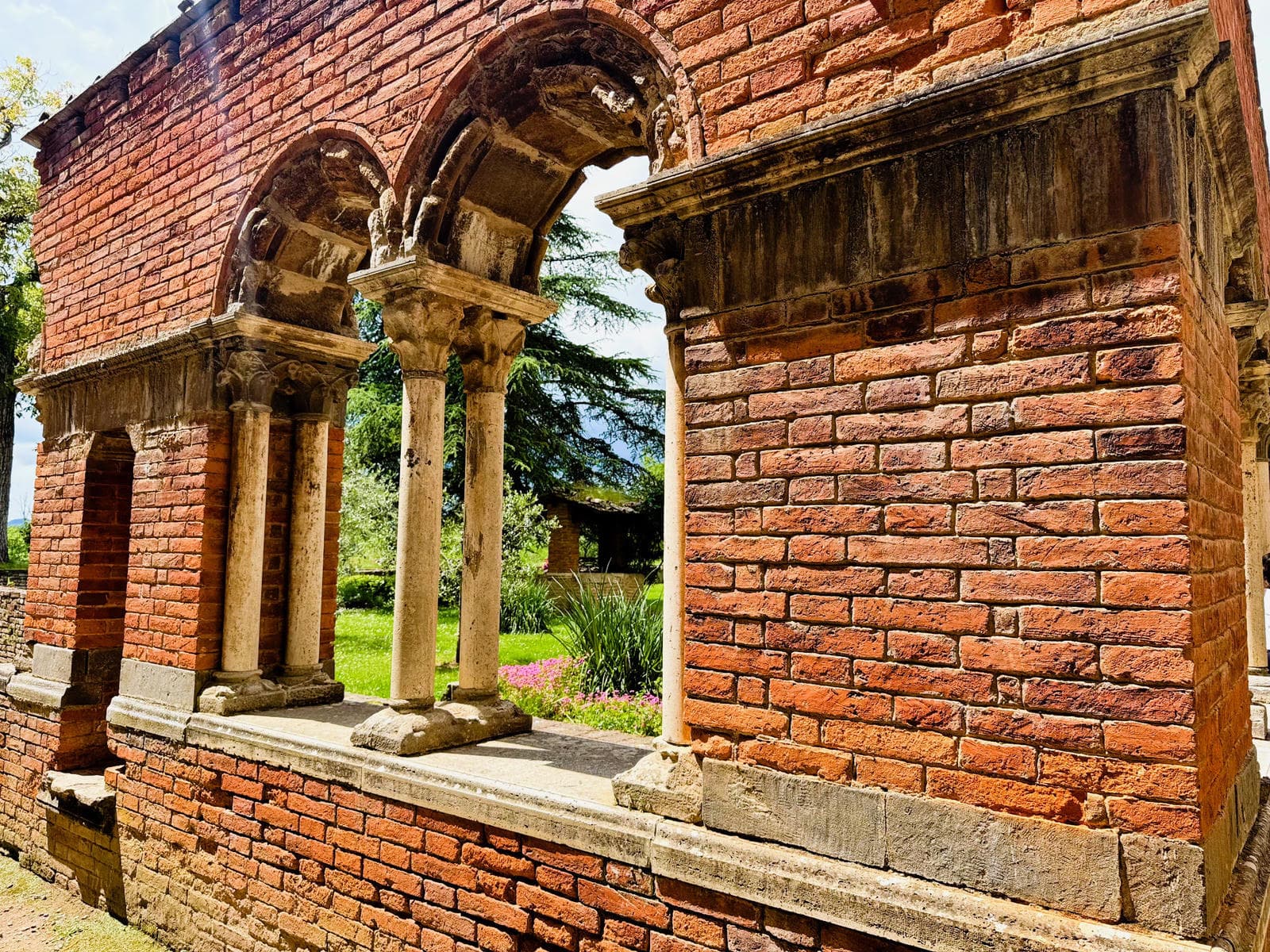 This is all that is left of the once glorious cloister of San Galgano This is all that is left of the once glorious cloister of San Galgano