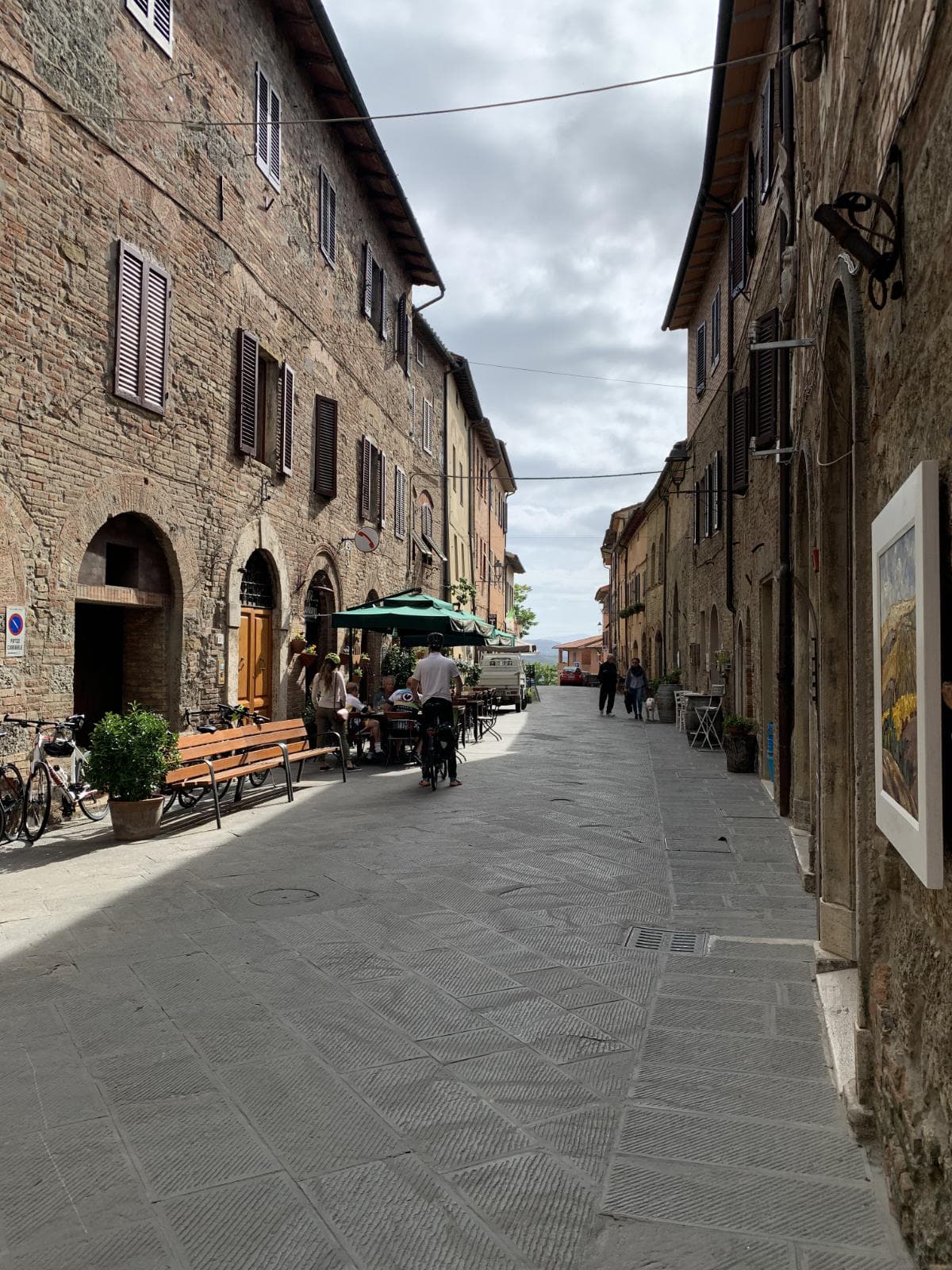 The high street in Casole d'Elsa casole-high-street