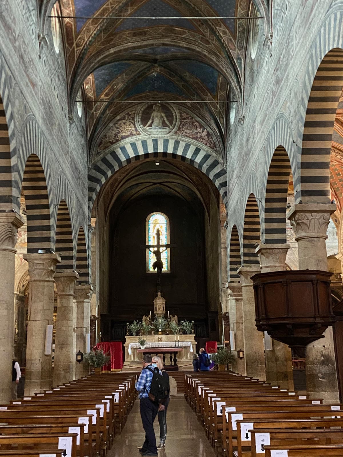 Interior of the Collegiata in San Gimignano duomo-sangim