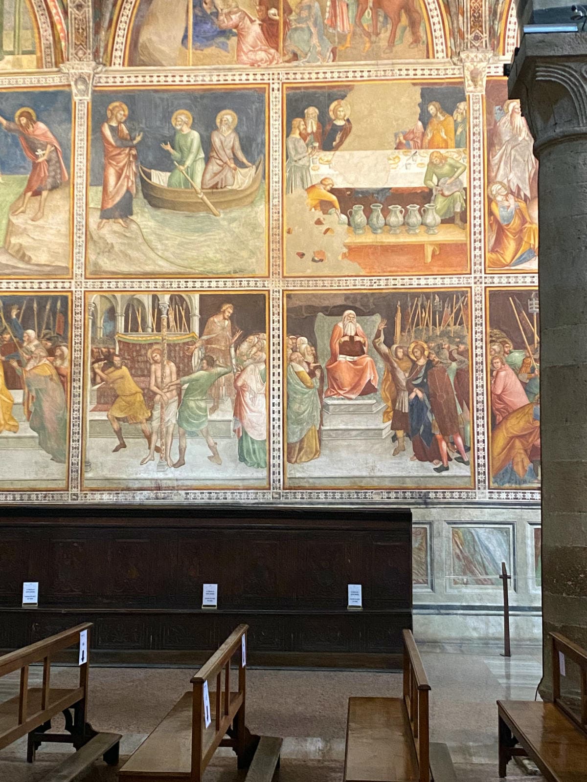 Frescoes in San Gimignano frescoes-sangim