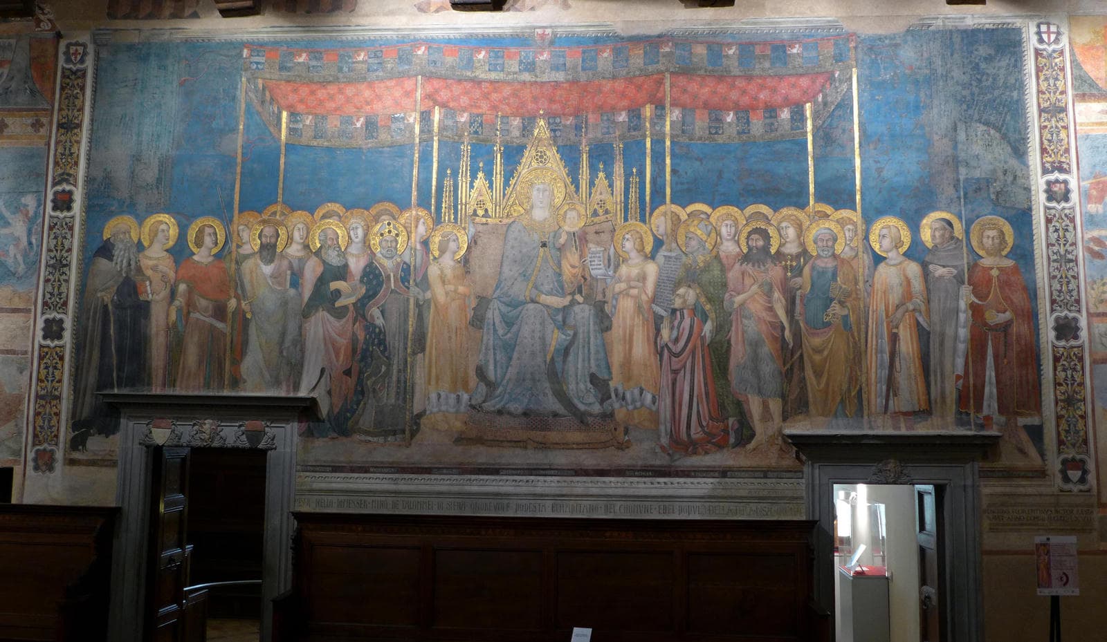 My rather bad photo of Memmi's Maestà - it really is remarkable and worth visiting memmi-annunciazione