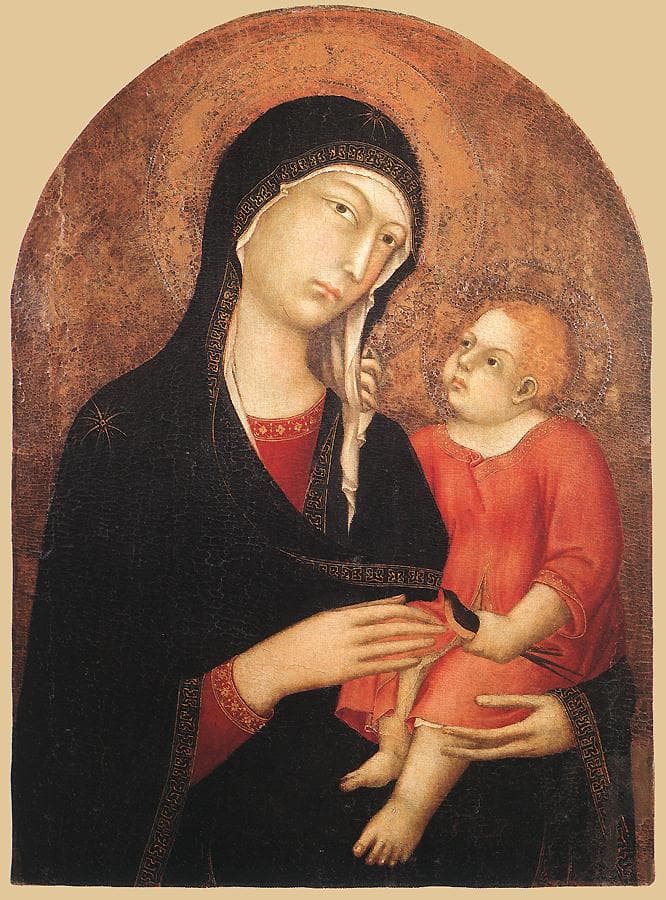 Madonna with child by Simone Martini, 1320-25 Simone-Martini-Castiglion-dorcia