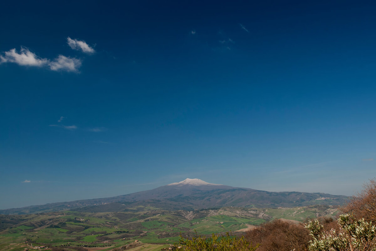 View of Mont'Amiata from Valdorica