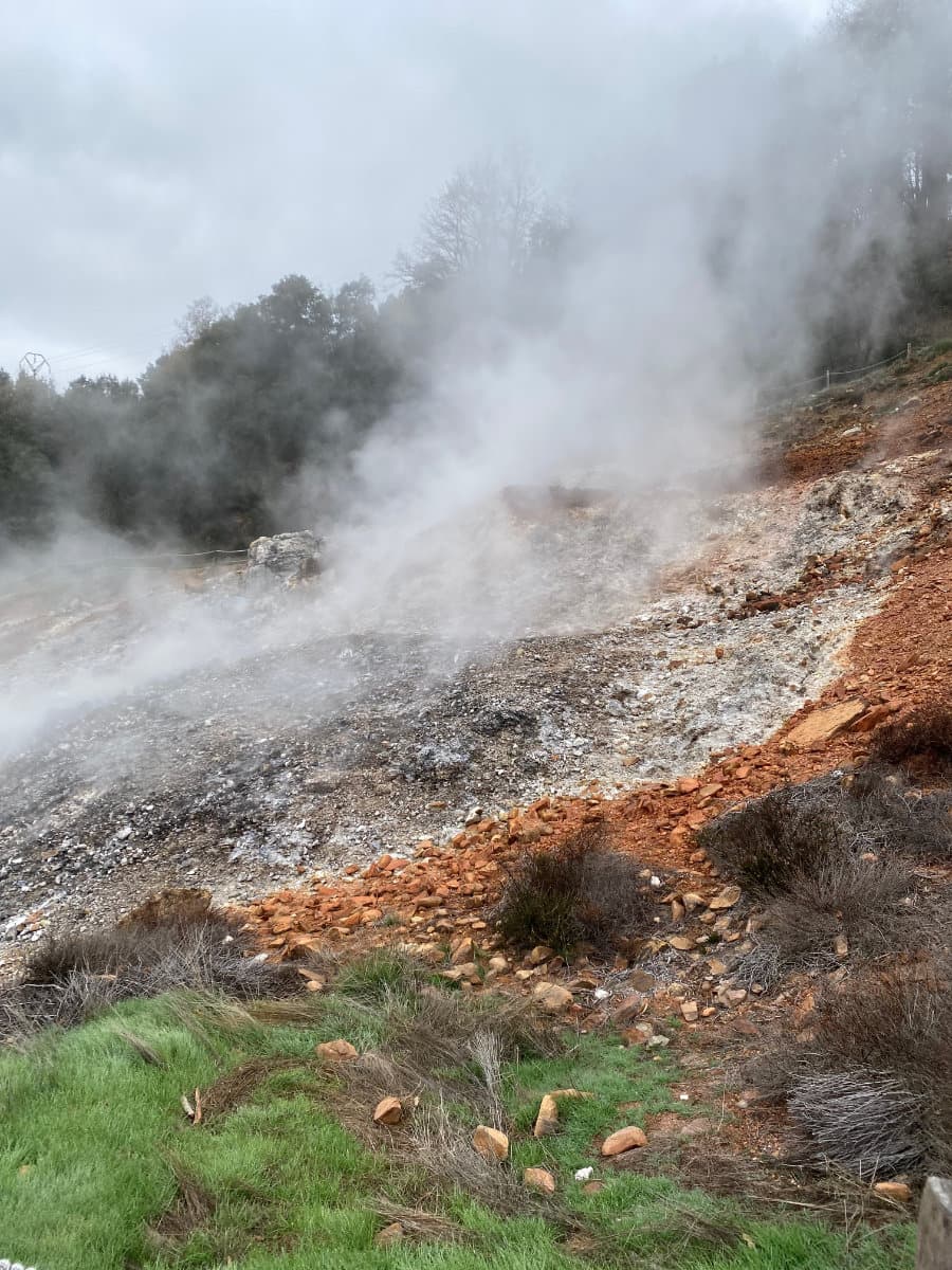 Smoking Geothermal landscape by Sasso Pisano fumarole-sasso-pisano00013