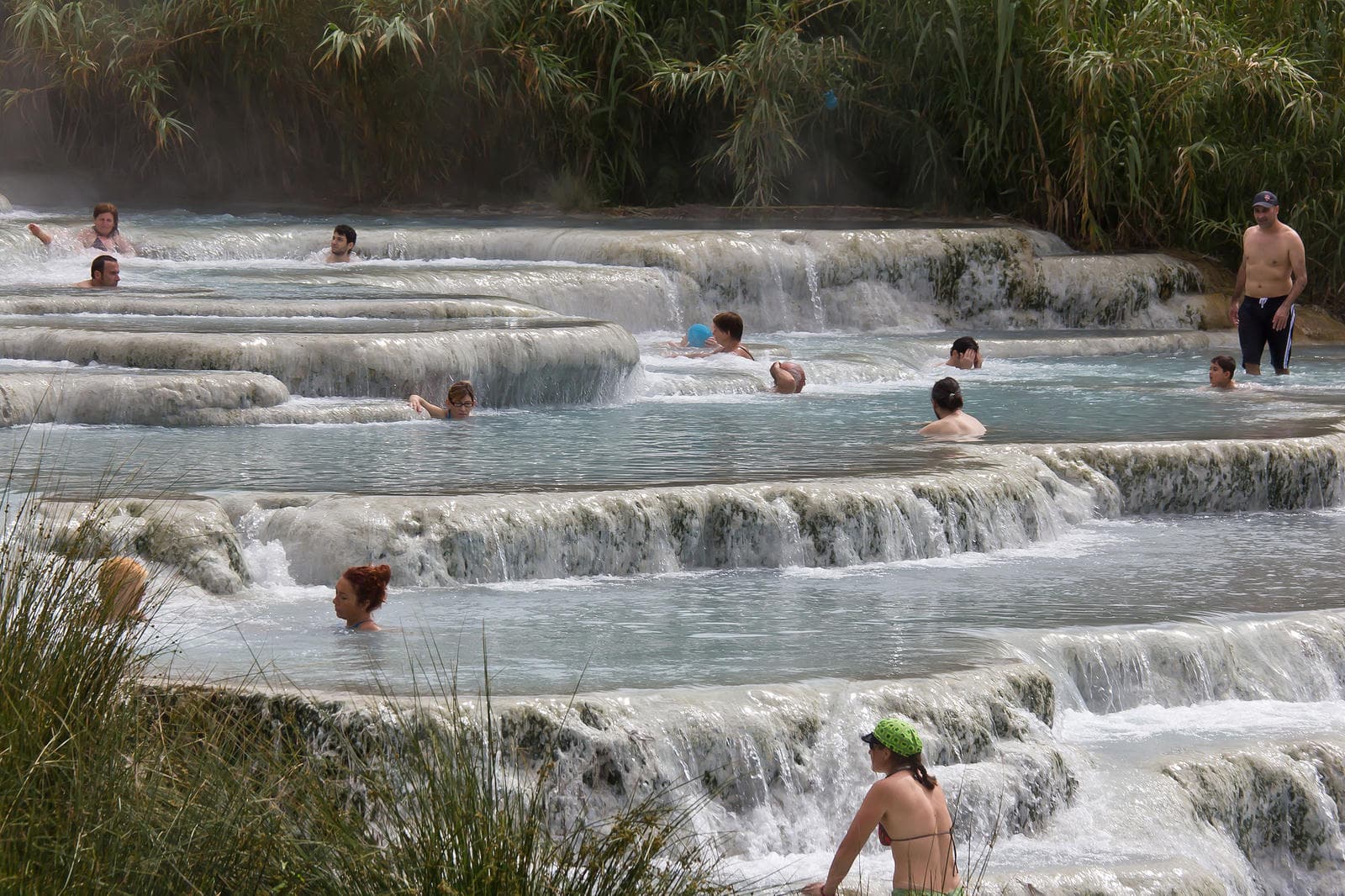 Cascate del Mulino, the natural hot baths in Saturnia. Image by Raimond Spekking Cascate del Mulino