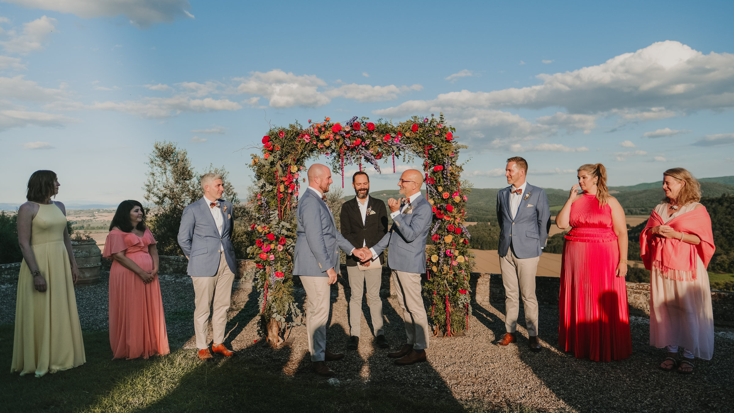 Gary and Mike tying the knot in Montestigliano - photo by LuisaStarling weddingphotographer-153