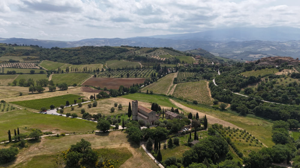 Visit places like the beautiful abbey of Sant'Antimo sant-antimo