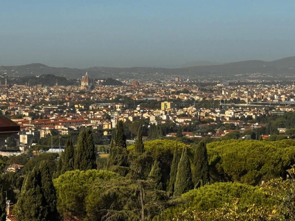 The view over Florence from the new flat! 01firenze